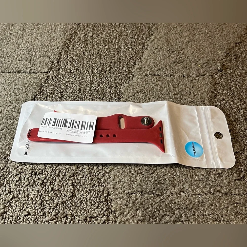 *6 for $10!* Red Burgundy Apple Watch Band Silicone 42mm / 44mm / 45mm / 49mm
